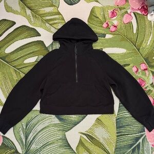 Lululemon Sciba Oversized Half Zip Black Hoodie XS/S